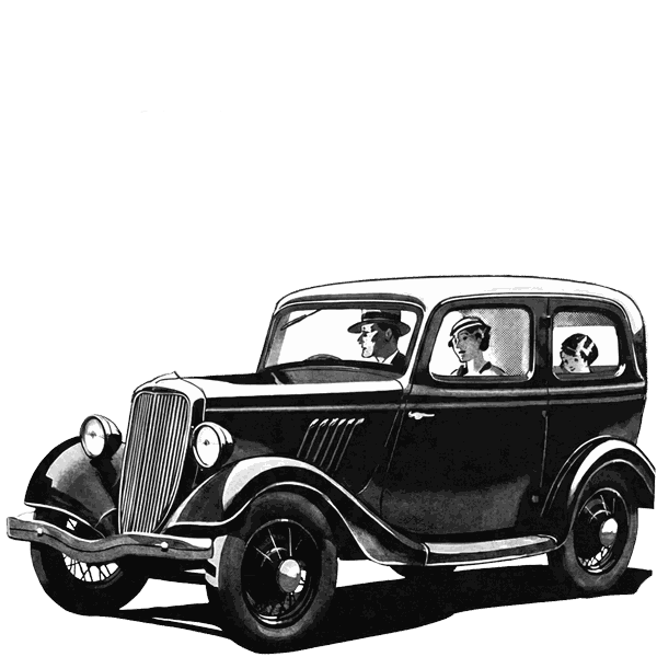 A 1930s Ford motor car